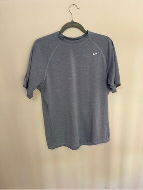 Nike Short-Sleeve Blueish Grey Dri Fit Tee